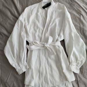 NWT Linen Kimono Mini Dress